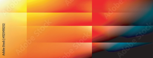 Dynamic shadow lines with gradient colors geometric background