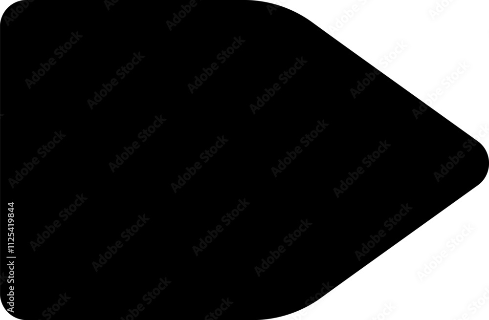 Simple black rounded triangle pointing right, representing forward movement and progress, set against a clean white background, conveying direction and purpose in design Simple black rounded triangle pointing right, representing forward movement and progress, set against a clean white background, conveying direction and purpose in design