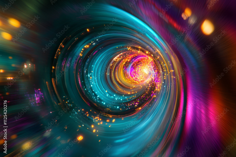 A futuristic, glowing tunnel filled with bright neon lights in turquoise and fuchsia, radiating a dynamic, surreal energy. A futuristic, glowing tunnel filled with bright neon lights in turquoise and fuchsia, radiating a dynamic, surreal energy.