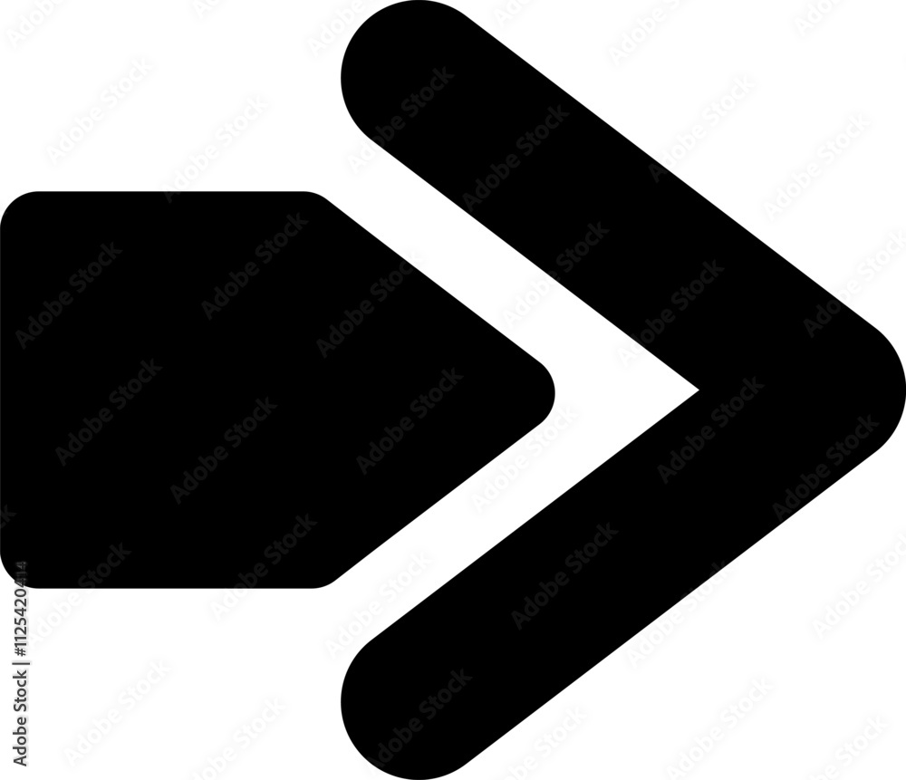 Bold double black arrow pointing right, symbolizing dynamic progress and forward movement. This graphic element conveys direction, growth, and achievement in a clean, modern design Bold double black arrow pointing right, symbolizing dynamic progress and forward movement. This graphic element conveys direction, growth, and achievement in a clean, modern design