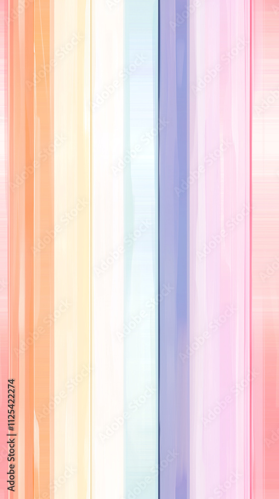 Vertical pastel stripes repeated in clean orderly sequences, continuous design Vertical pastel stripes repeated in clean orderly sequences, continuous design