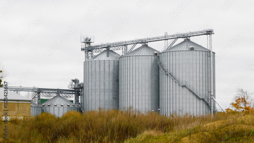 Getreidesilos zur Getreidereinigung, -trocknung und -lagerung