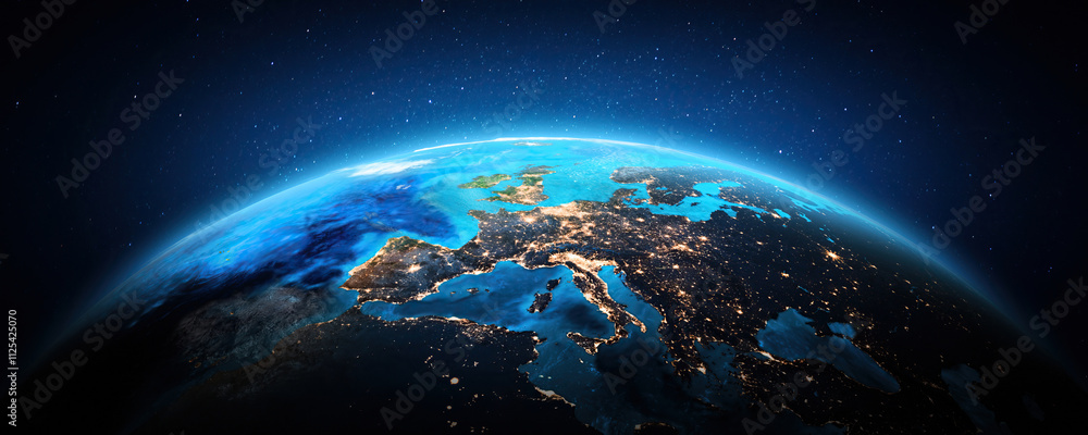 Fototapeta premium Europe from space