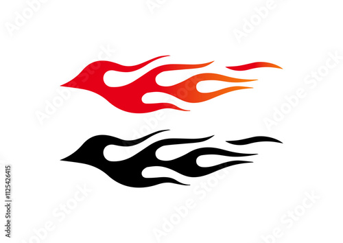 vector colorful flame, fire, fire illustration