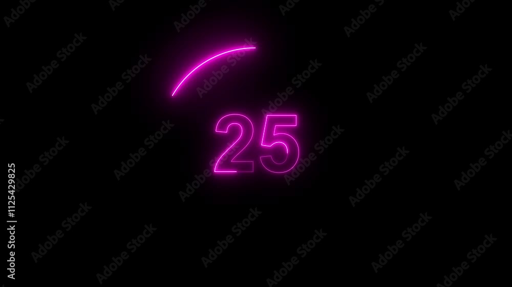 30 seconds red color neon light countdown timer on black background.30 second circles animation from 30 to 0, Neon and shady nightlife concept 30 seconds red color neon light countdown timer on black background.30 second circles animation from 30 to 0, Neon and shady nightlife concept
