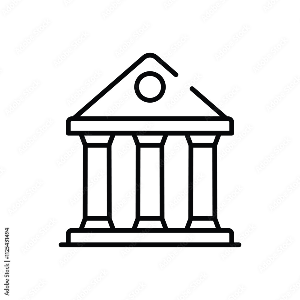 Museum vector icon Museum vector icon