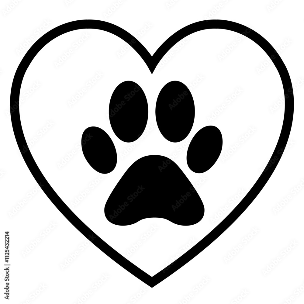 Dog paw print set Paw icon collection on white background Vector illustration Dog paw print set Paw icon collection on white background Vector illustration