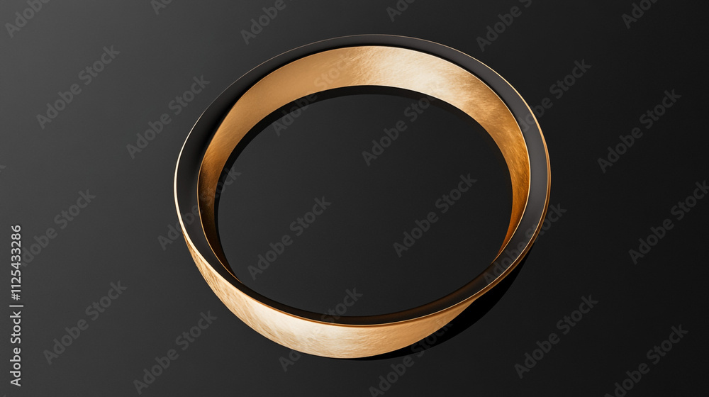Abstract Gold and Black Ring Modern Jewelry Design Luxury Minimalist Style Abstract Gold and Black Ring Modern Jewelry Design Luxury Minimalist Style