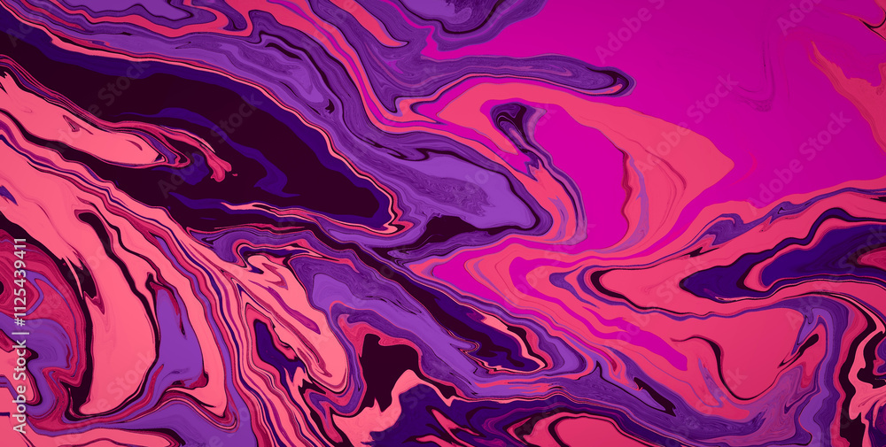 Fototapeta premium Geometric Fantasia Brimming with Vibrant Colors and Abstract Patterns, Creating a Captivating Visual Journey