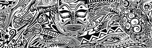 Black and white_Pacific, Papua New Guinea Tribal Design