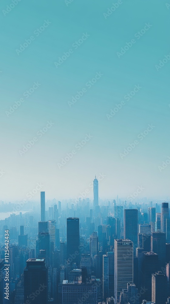Obraz premium A Majestic Cityscape Panorama