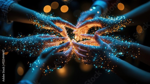 Business Network Concept: Group of Businessperson, Teamwork, Human Resources