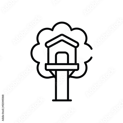 Treehouse vector icon