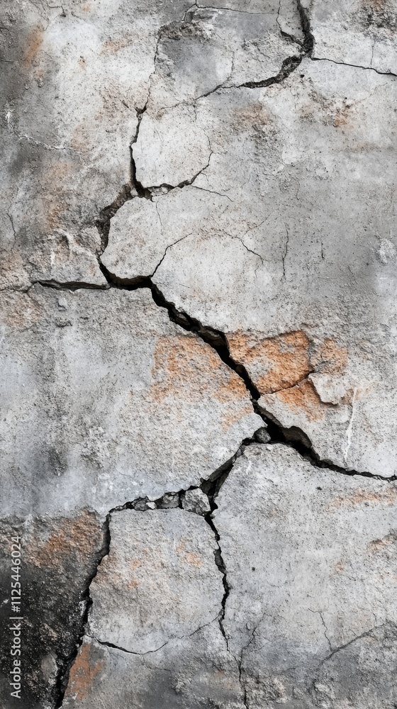 Obraz premium Cracked Concrete Wall Texture
