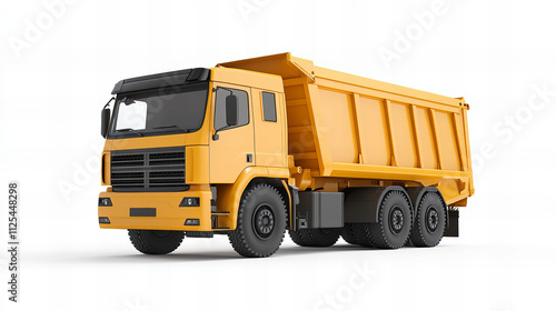 truck isolated on white, png cutout