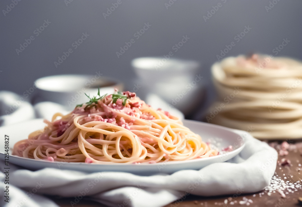 Fototapeta premium pasta with sauce