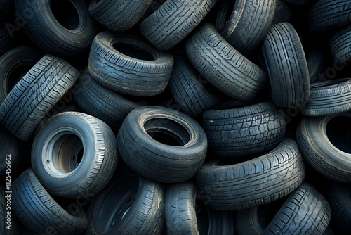 Large inventory of tires for various vehicle types, stored systematically in a warehouse