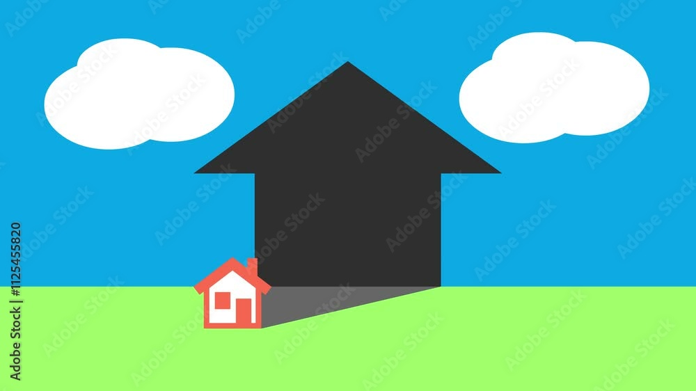 home prices expected to rise - seamless loop animation home prices expected to rise - seamless loop animation