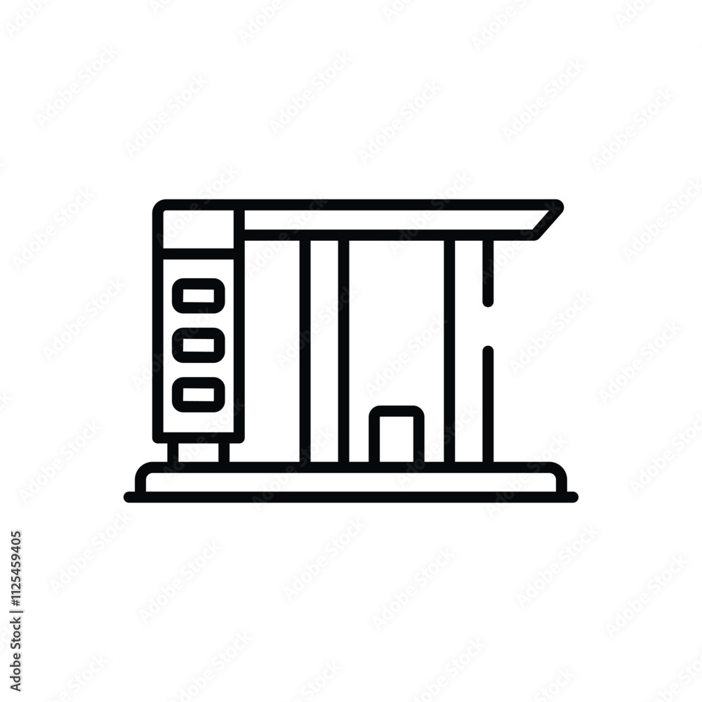 Gas Station vector icon Gas Station vector icon