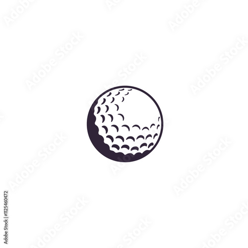 Golf ball icon flat vector design