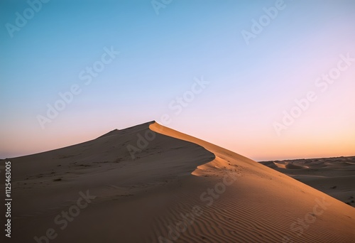 sunset in the desert country