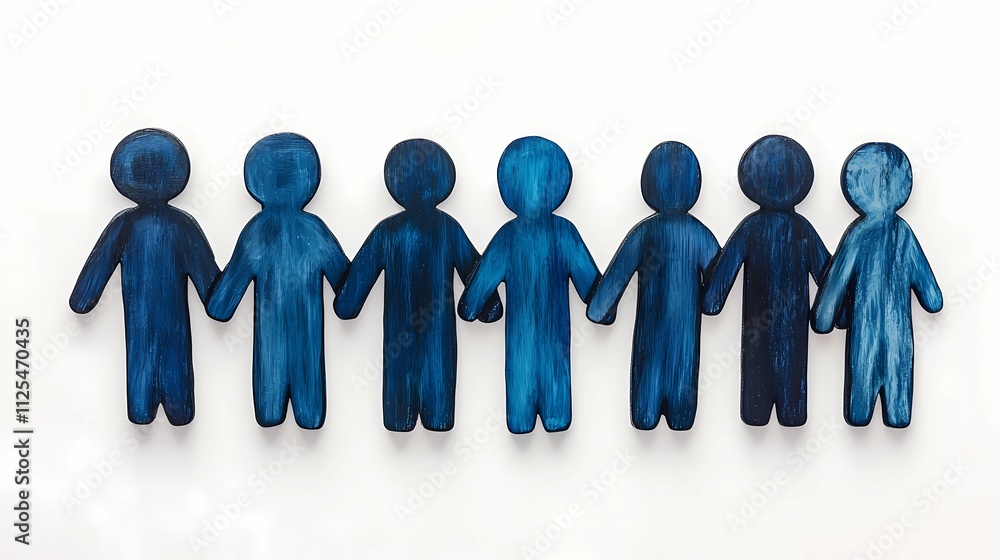 Abstract illustration of human shapes intertwined in a circle, emphasizing harmony, collaboration, and the spirit of teamwork. Abstract illustration of human shapes intertwined in a circle, emphasizing harmony, collaboration, and the spirit of teamwork.