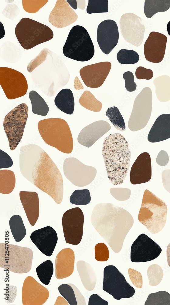 Fototapeta premium Abstract Terrazzo Pattern Graphic Design