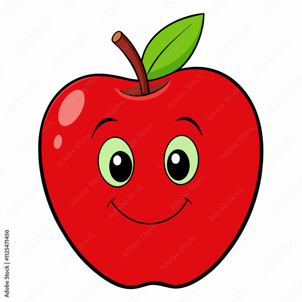 red apple cartoon red apple cartoon