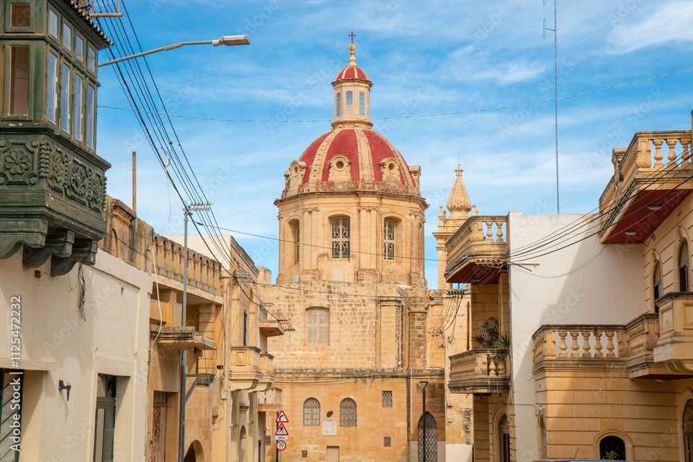 Gozo (Għawdex) Island Sannat Parish Church Malta