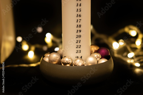 Obraz na płótnie danish calendar candle w salonie