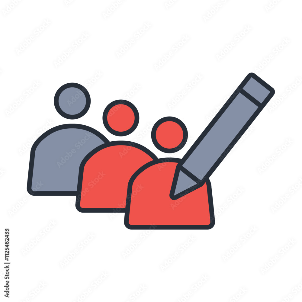 audience icon. vector.Editable stroke.linear style sign for use web design,logo.Symbol illustration. audience icon. vector.Editable stroke.linear style sign for use web design,logo.Symbol illustration.