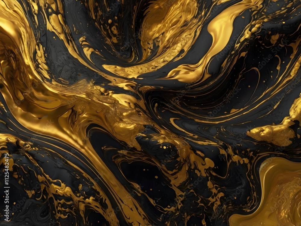 Abstract Gold Black Marble Texture Background Abstract Gold Black Marble Texture Background