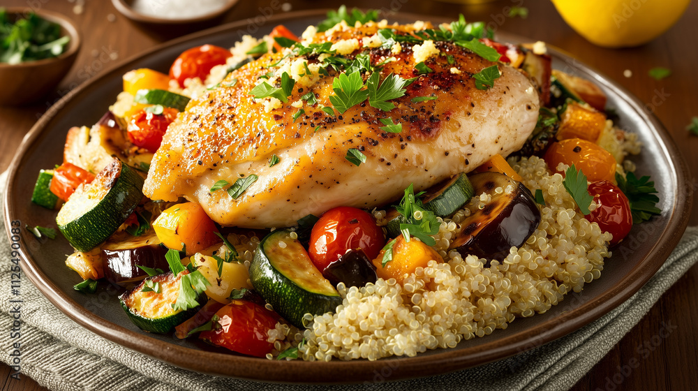 Mediterranean Roasted Chicken Dish Mediterranean Roasted Chicken Dish