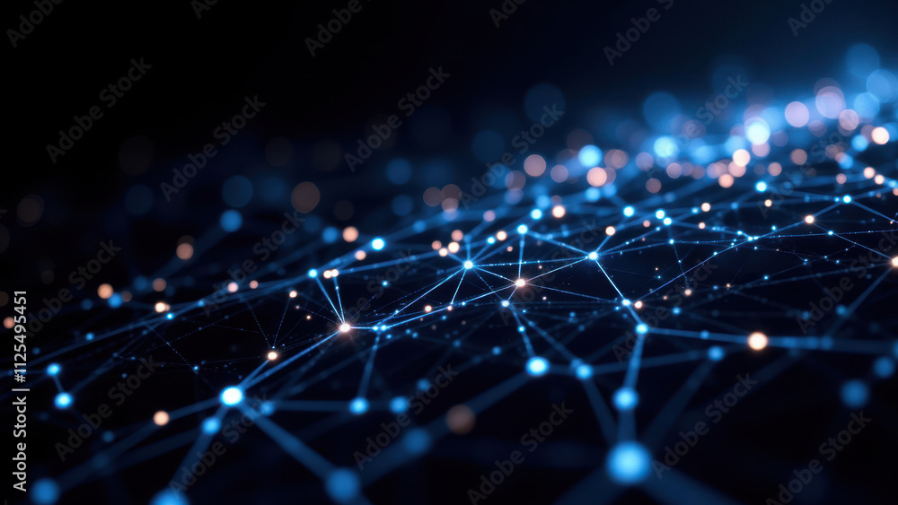 An abstract digital network with a focus on AI's RAG system. An abstract digital network with a focus on AI's RAG system.