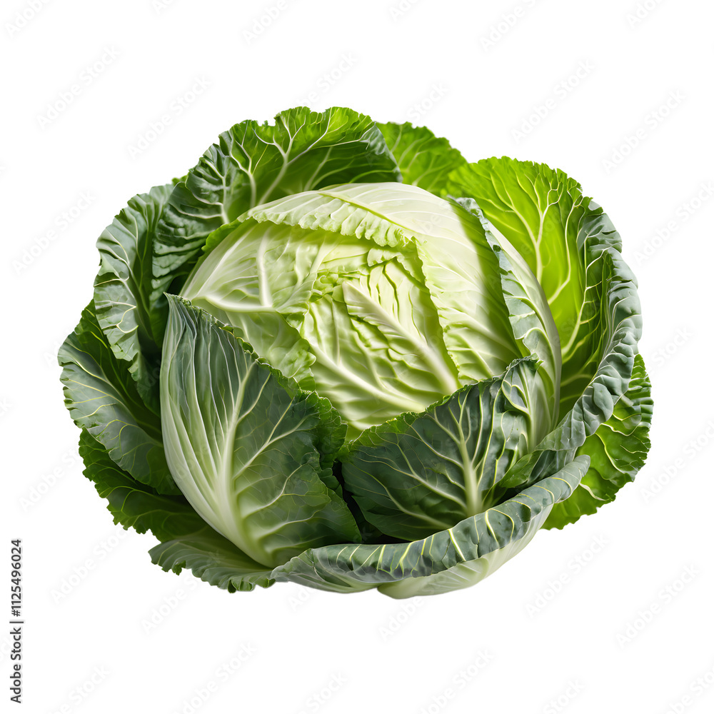 Obraz premium Fresh Head of Cabbage Ready for Culinary Delights