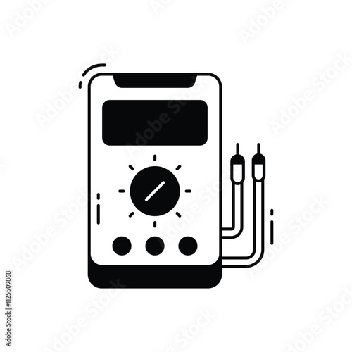 Voltmeter vector icon