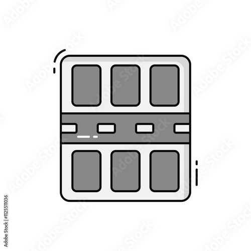 Parking area vector icon