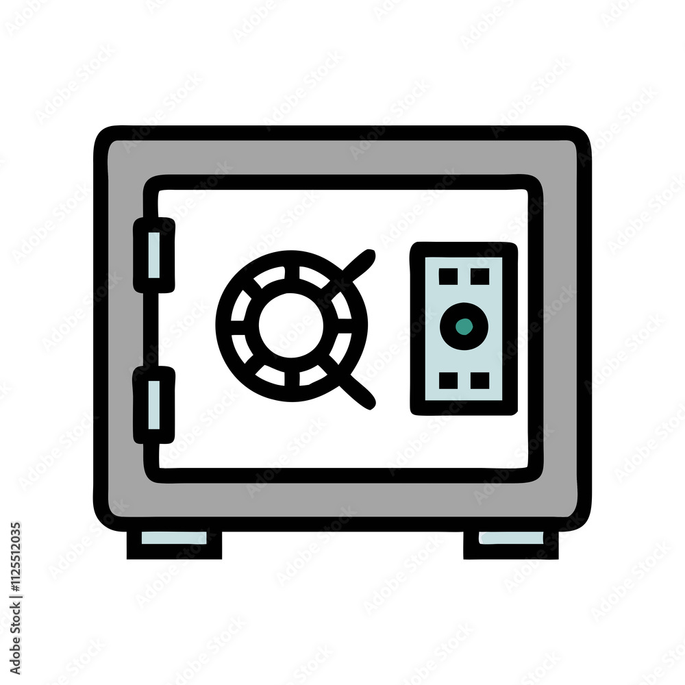 safe icon illustration safe icon illustration