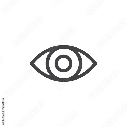 Foto Eye icon Vector logo outline