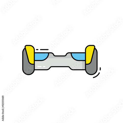 Hoverboard vector icon