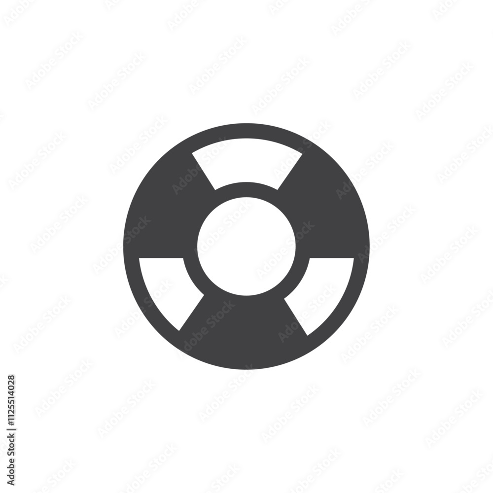 Lifebuoy ring icon Vector logo outline Lifebuoy ring icon Vector logo outline