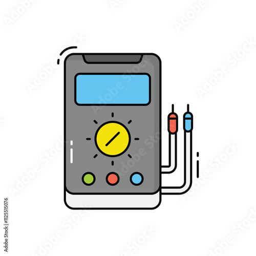 Voltmeter vector icon