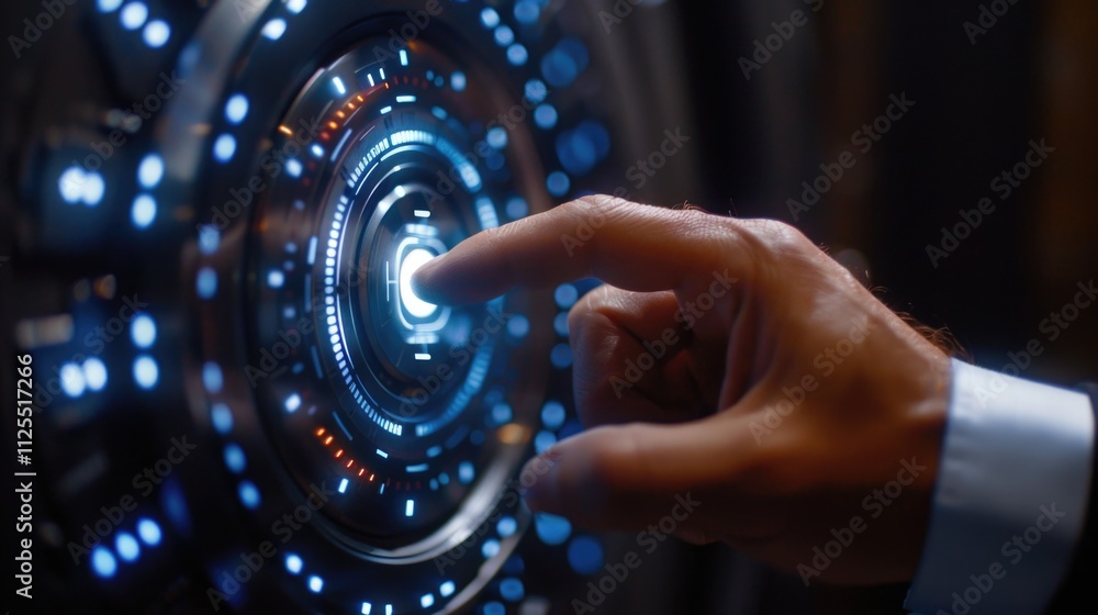 A person's hand touches the mouse or button on a computer screen, suitable for technology and office use A person's hand touches the mouse or button on a computer screen, suitable for technology and office use
