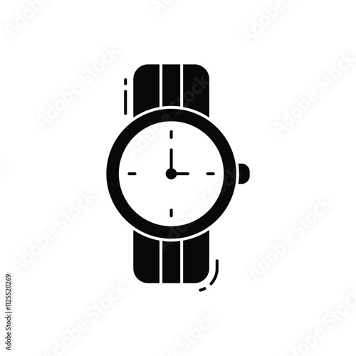 Wristwatch vector icon