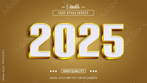 2025 text effect editable, happy new year text effect