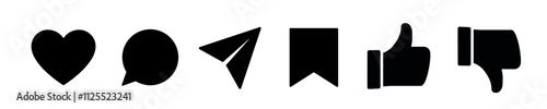 Social media icon. Social media interface.