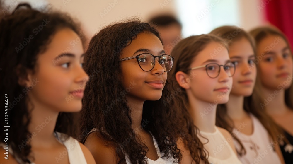 Attentive Young Students in a Classroom Setting Attentive Young Students in a Classroom Setting