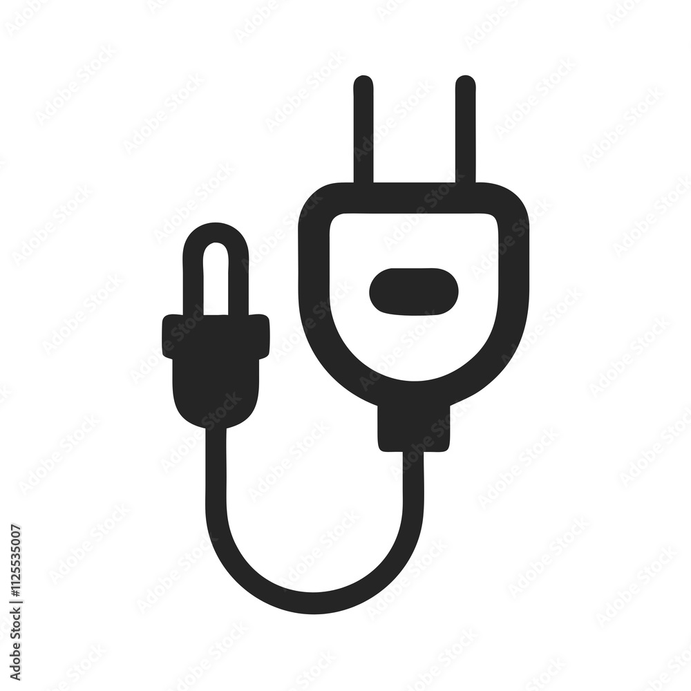 Electricity icon vector illustration featuring a stylized lightning bolt in a simple, modern design. Electricity icon vector illustration featuring a stylized lightning bolt in a simple, modern design.