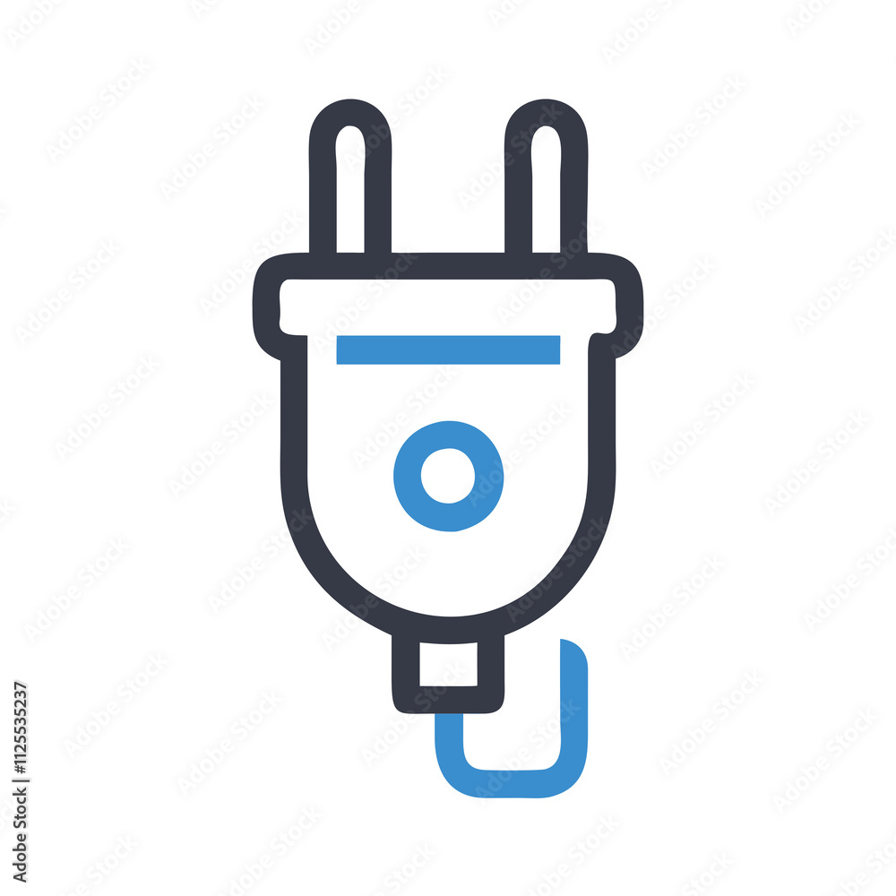 Electricity icon vector illustration featuring a stylized lightning bolt in a simple, modern design. Electricity icon vector illustration featuring a stylized lightning bolt in a simple, modern design.