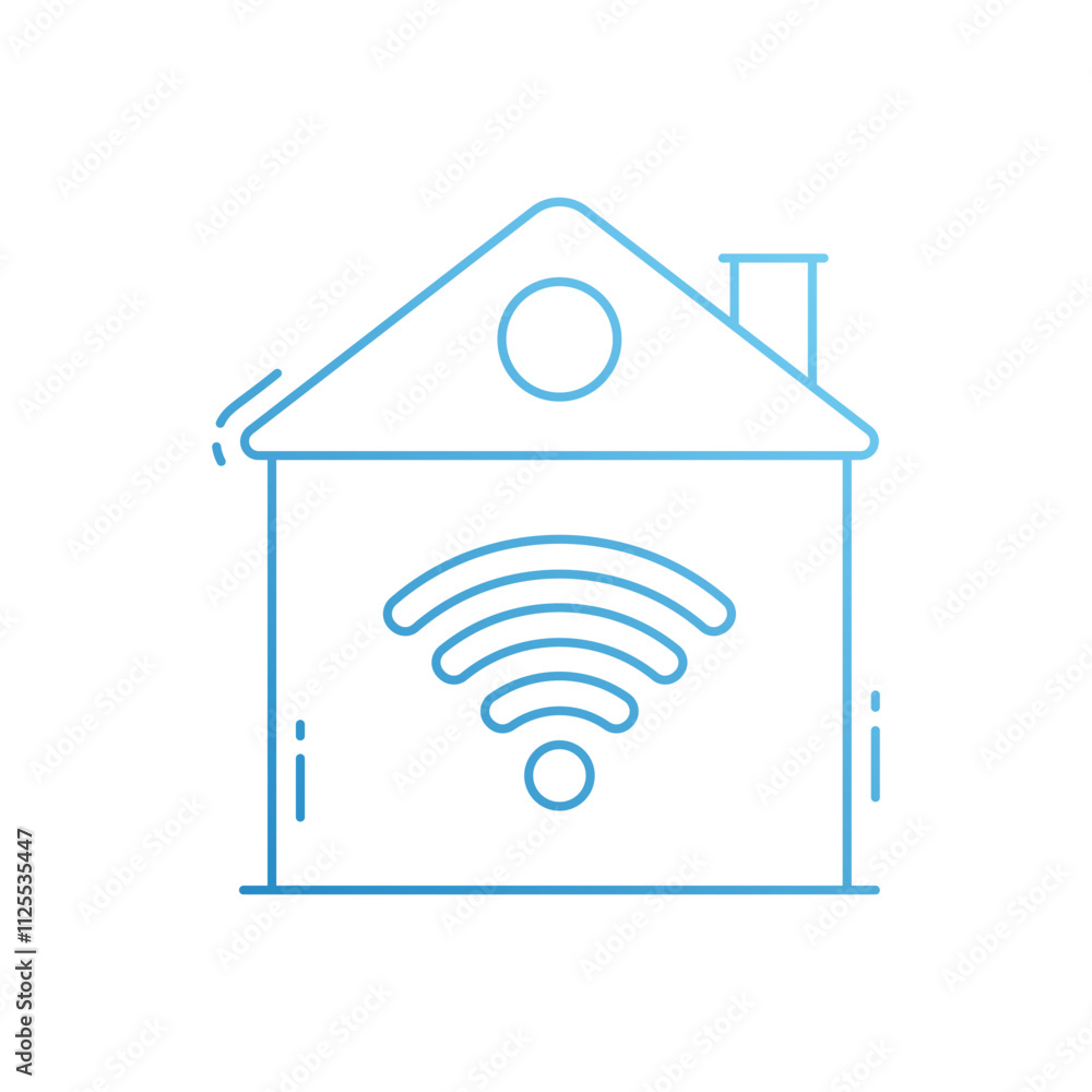 Smart house vector icon Smart house vector icon